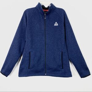 Gerry Men’s Navy Knit Polyester Zip Up Jacket